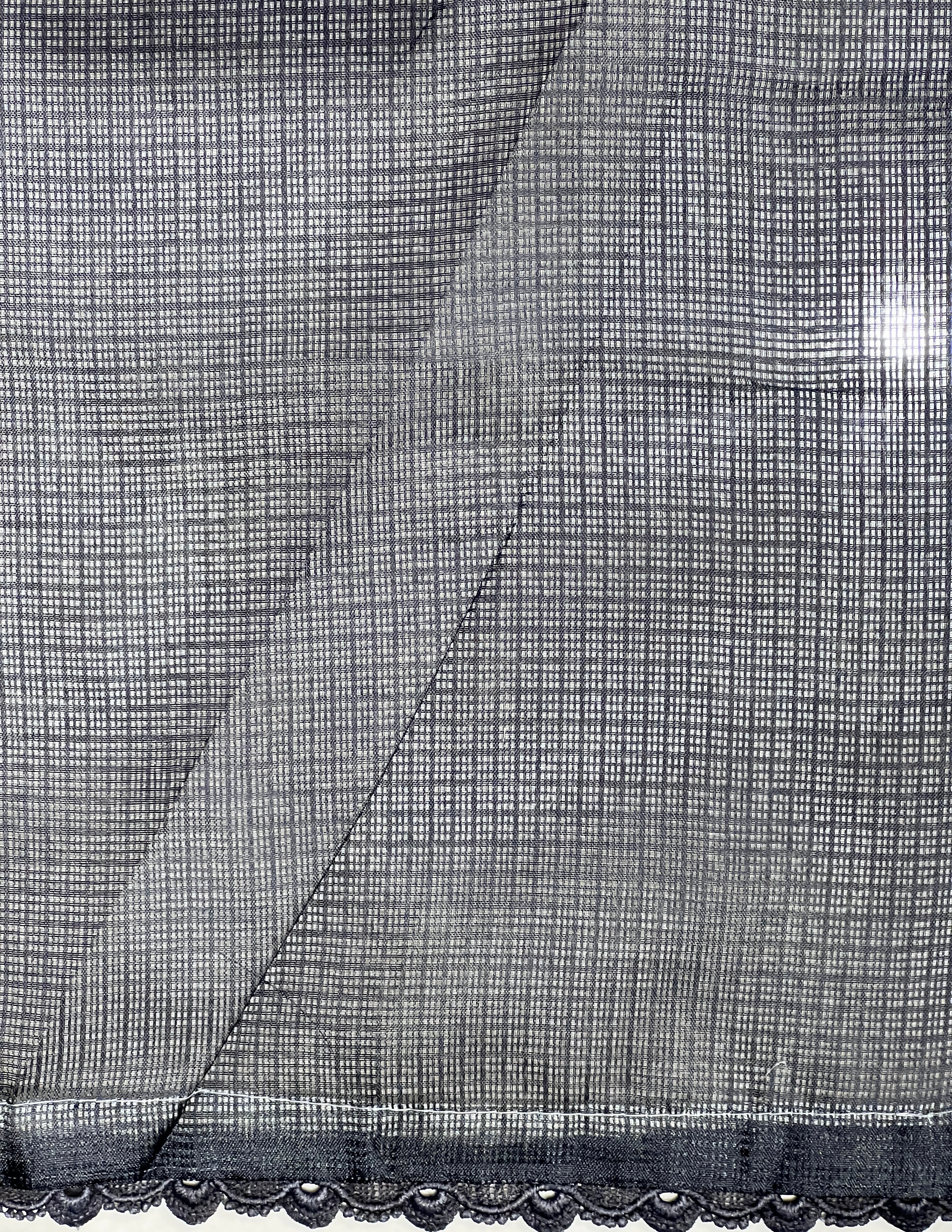 Floral Jaal Embroidery Detailed Kota Saree | HT313