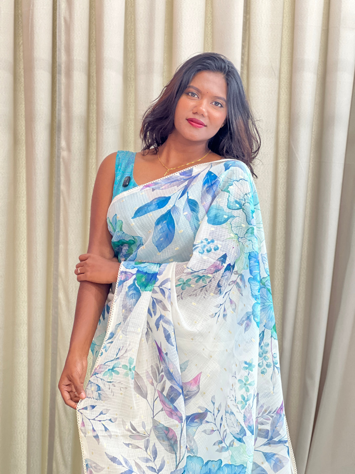 Floral Digital Printed Silky Kota Saree | MR181
