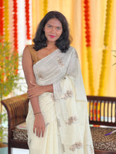 Thread & Zari Woven Floral Patterned Traditional Jamdani Saree | KAC204