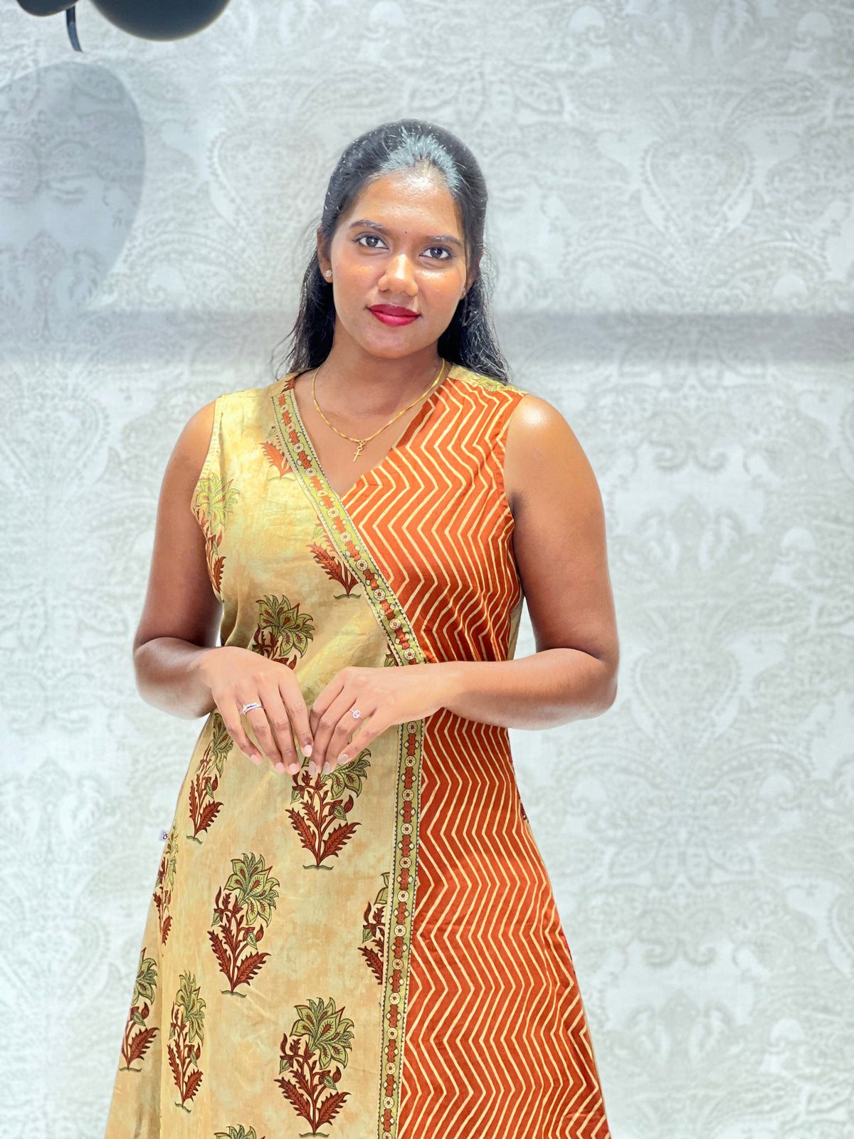 Angrakha Pattern Jaipur Cotton Kurta Set | VS149