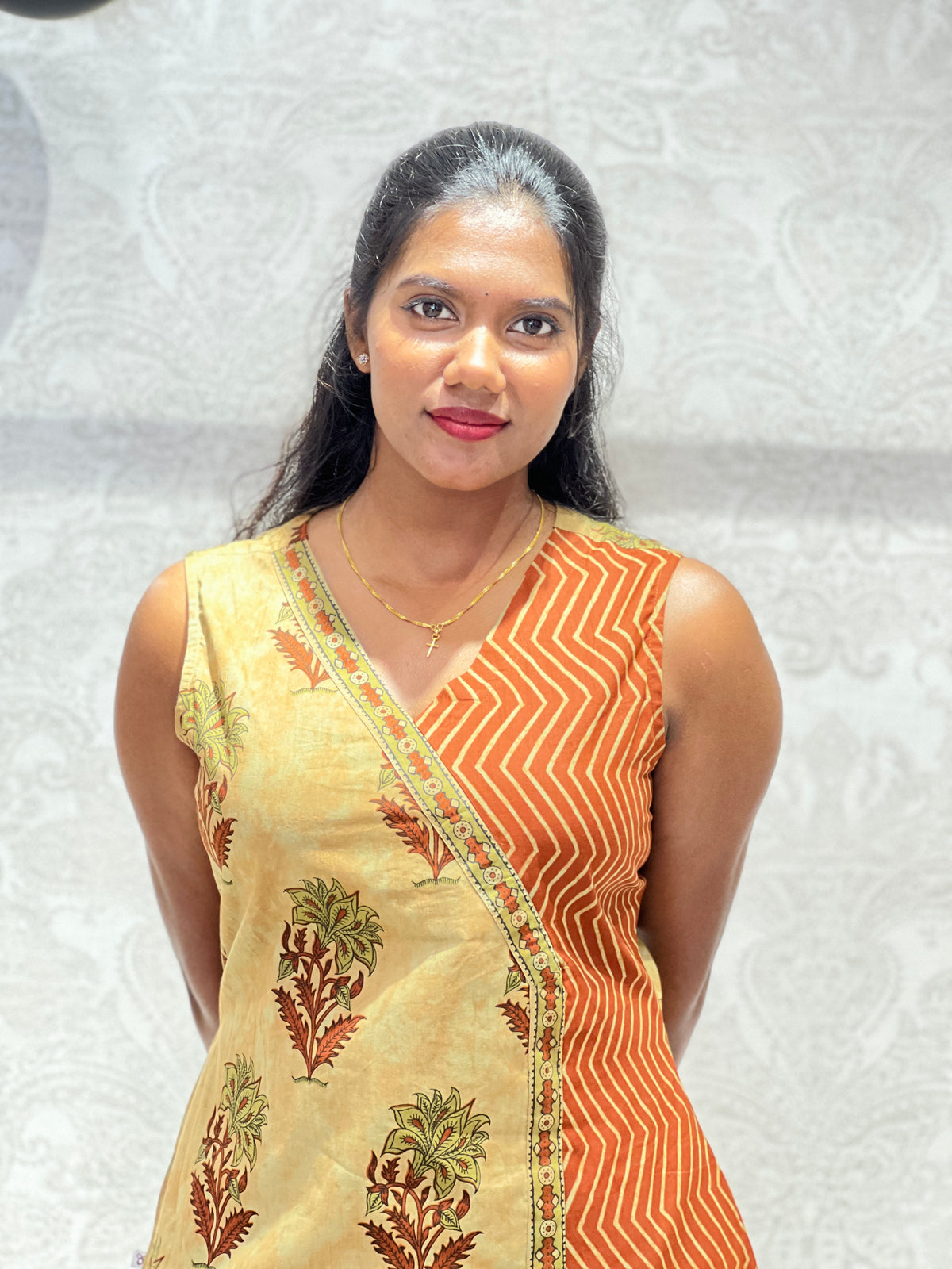 Angrakha Pattern Jaipur Cotton Kurta Set | VS149