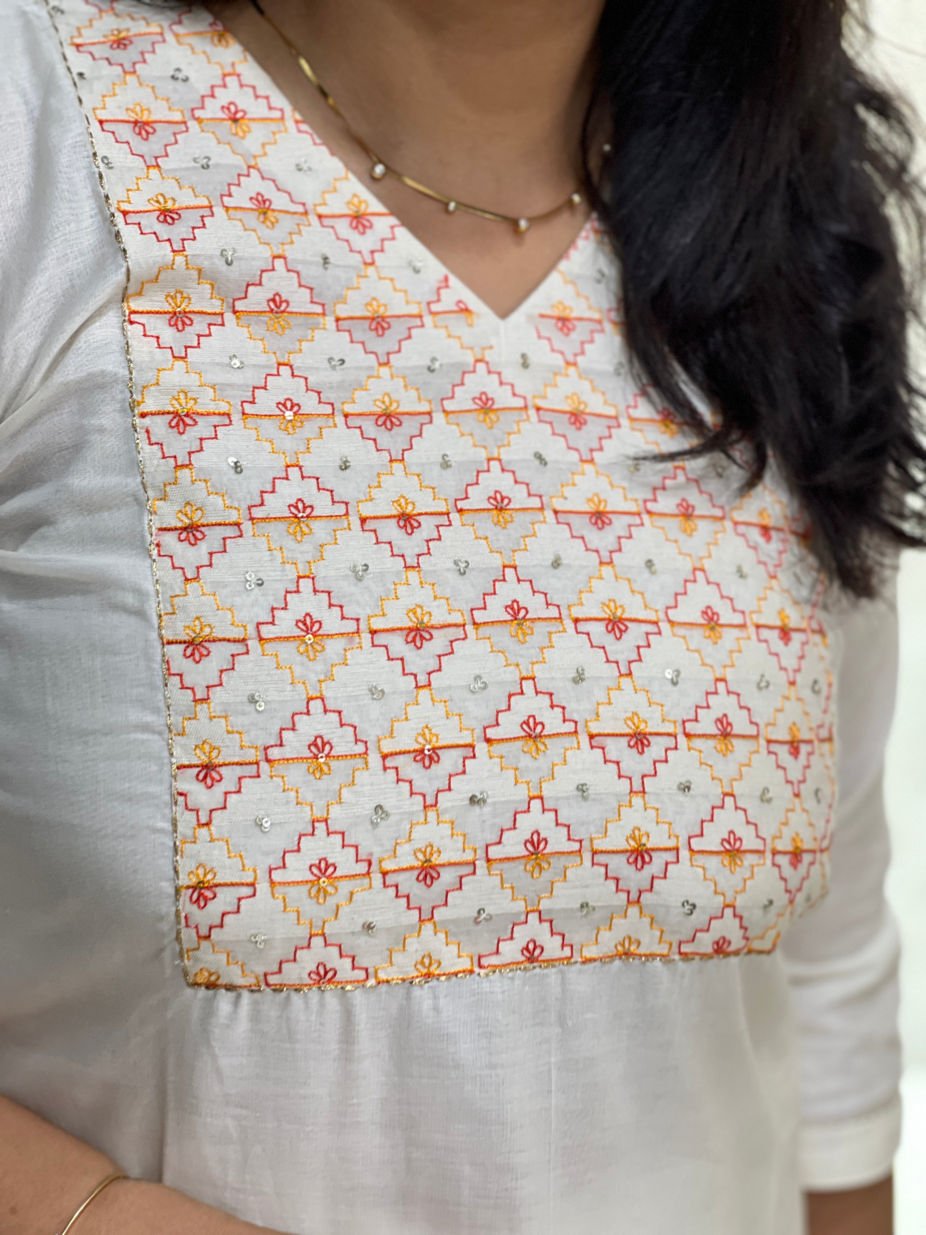 Embroidery With Sequence Detailed Banarasi Chanderi Kurta Material | DN757