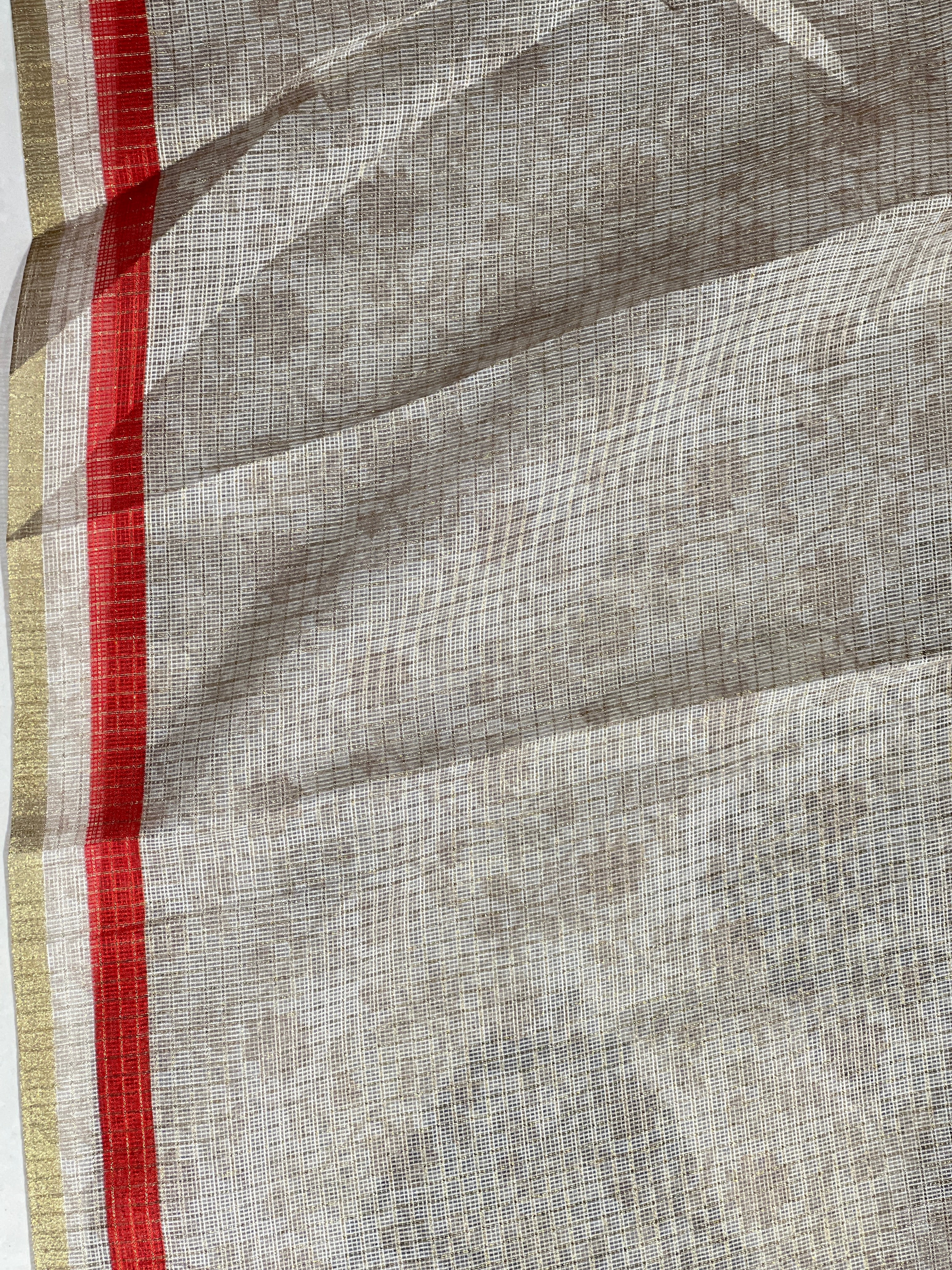 Floral Printed Banarasi Check Kota Saree | SSN157