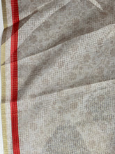 Floral Printed Tissue Check Kota Saree | SSN157