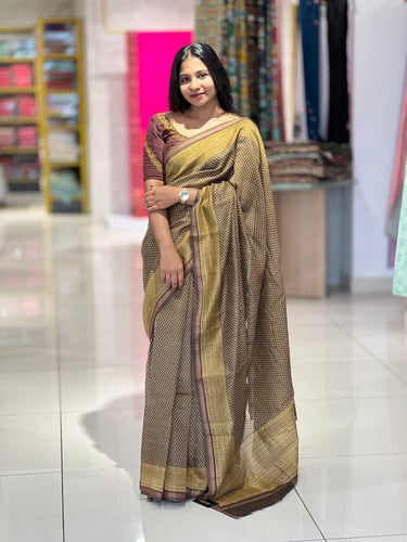 Screen Printed Chanderi Saree | LP158