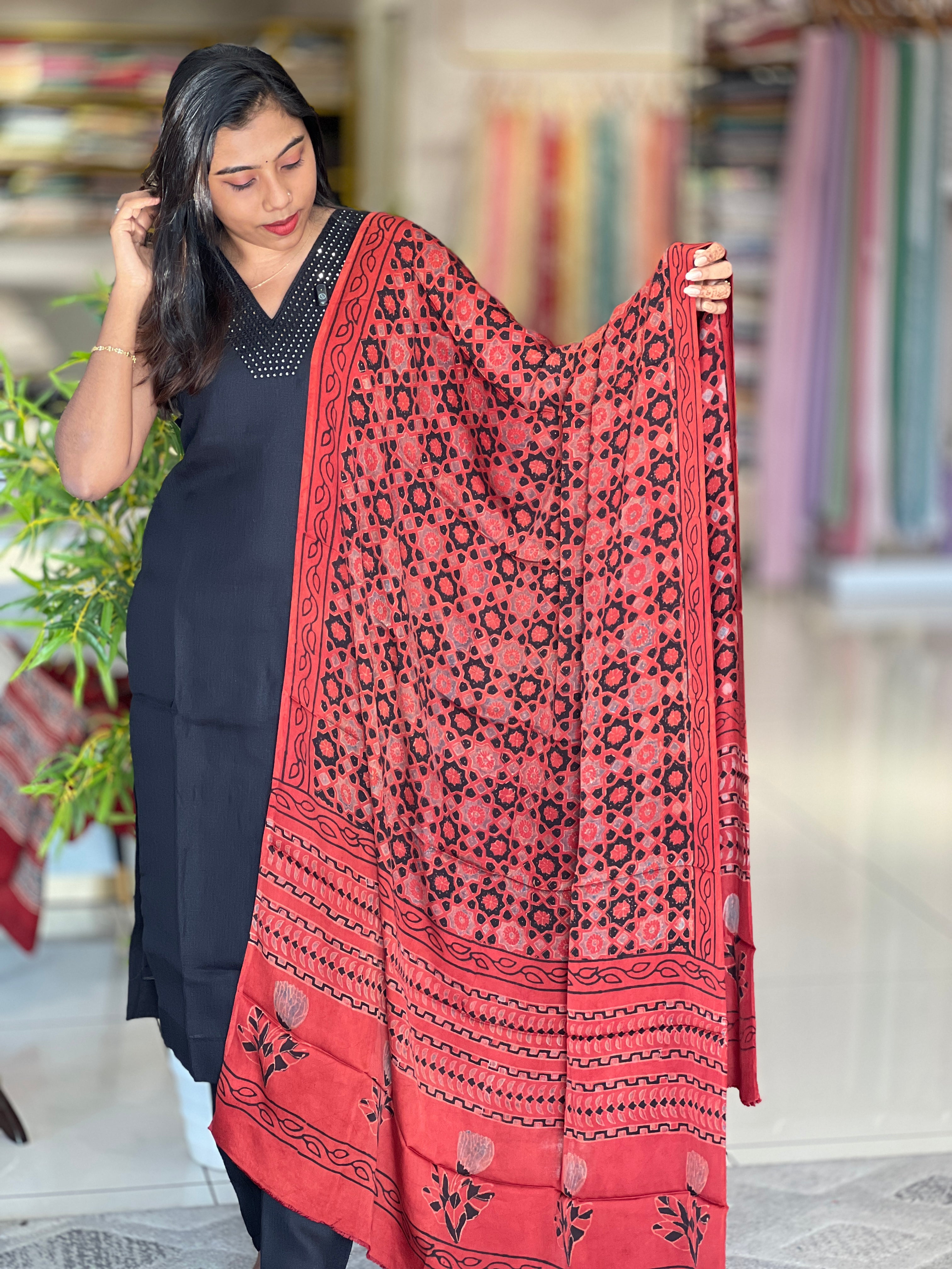 Printed  Modal Dupatta | VFC616
