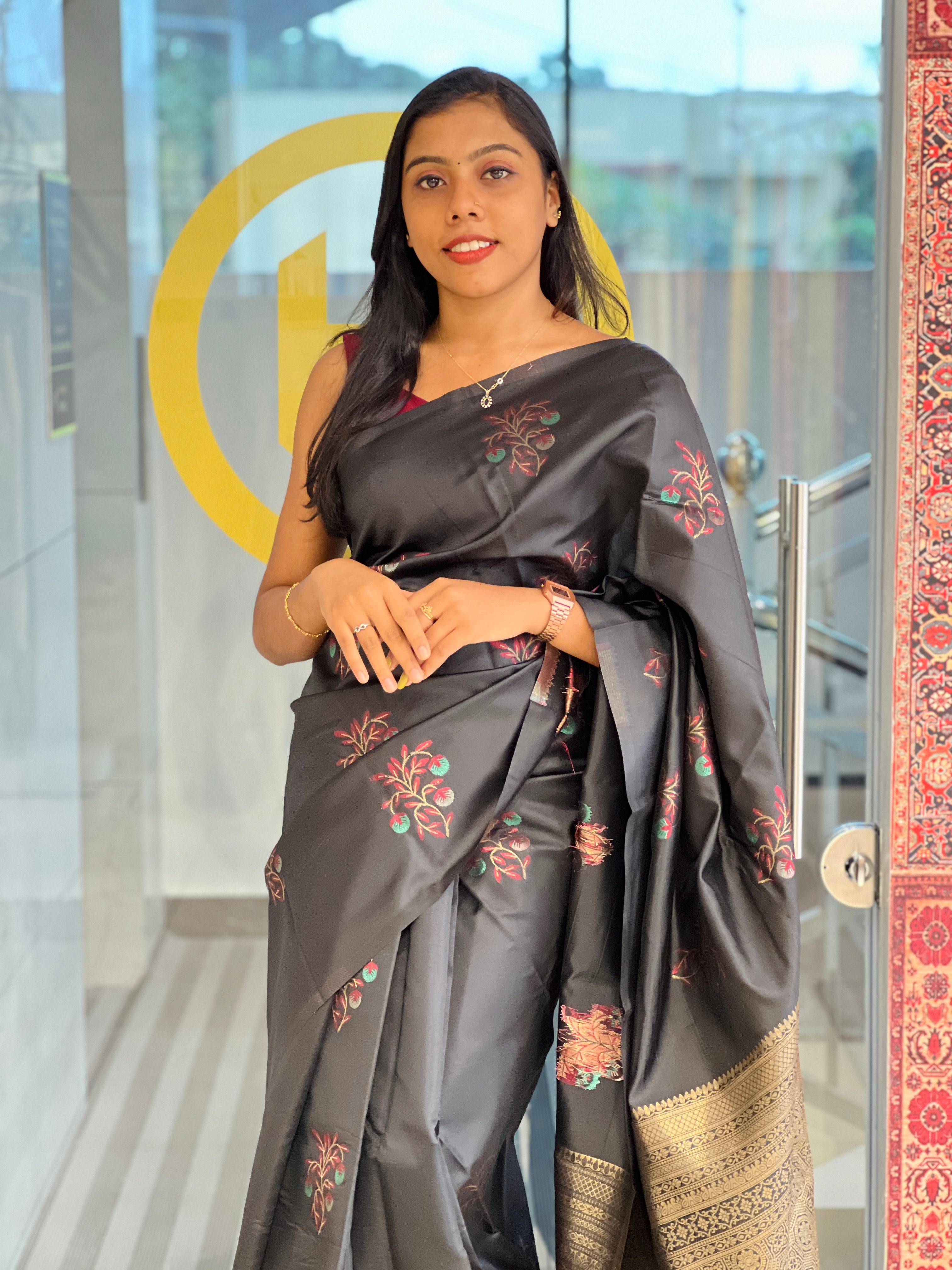 Zari Weaved Semi Silk Saree | KAC225