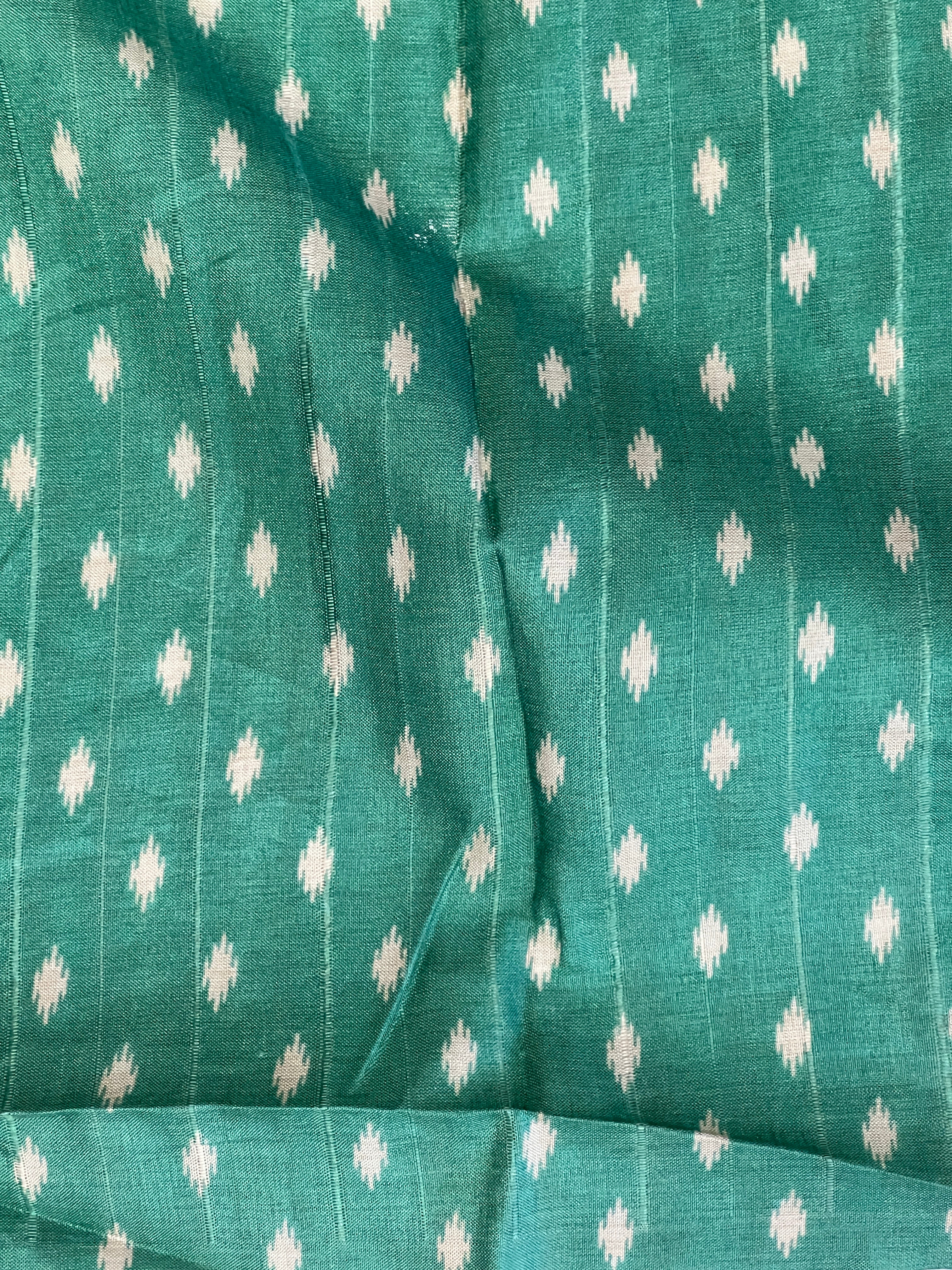 Jaal Patterned Embroidered Semi Tussar Saree | SSN453