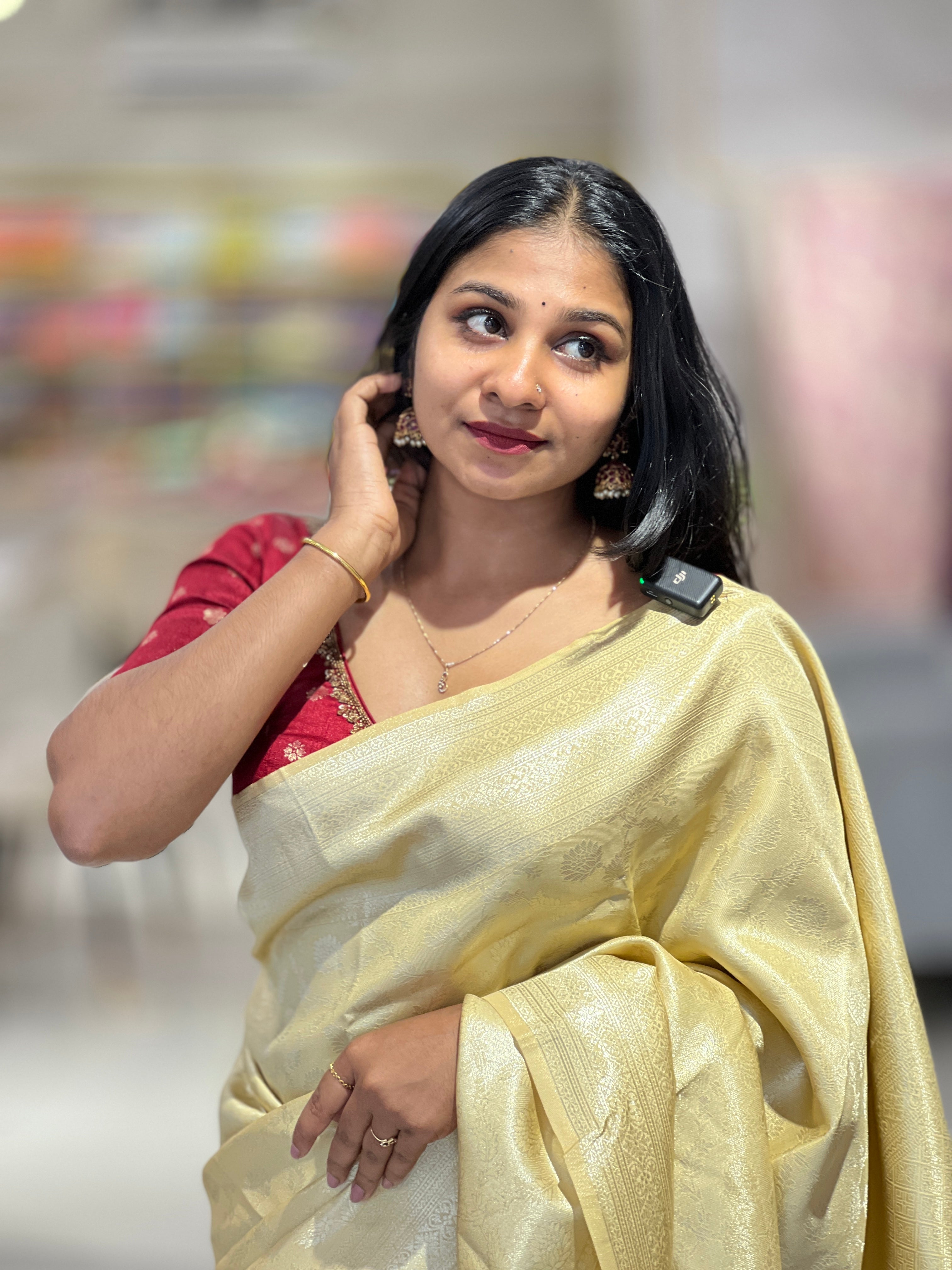 Zari Weaved Banarasi Inspired Semi Silk Saree | KAC250