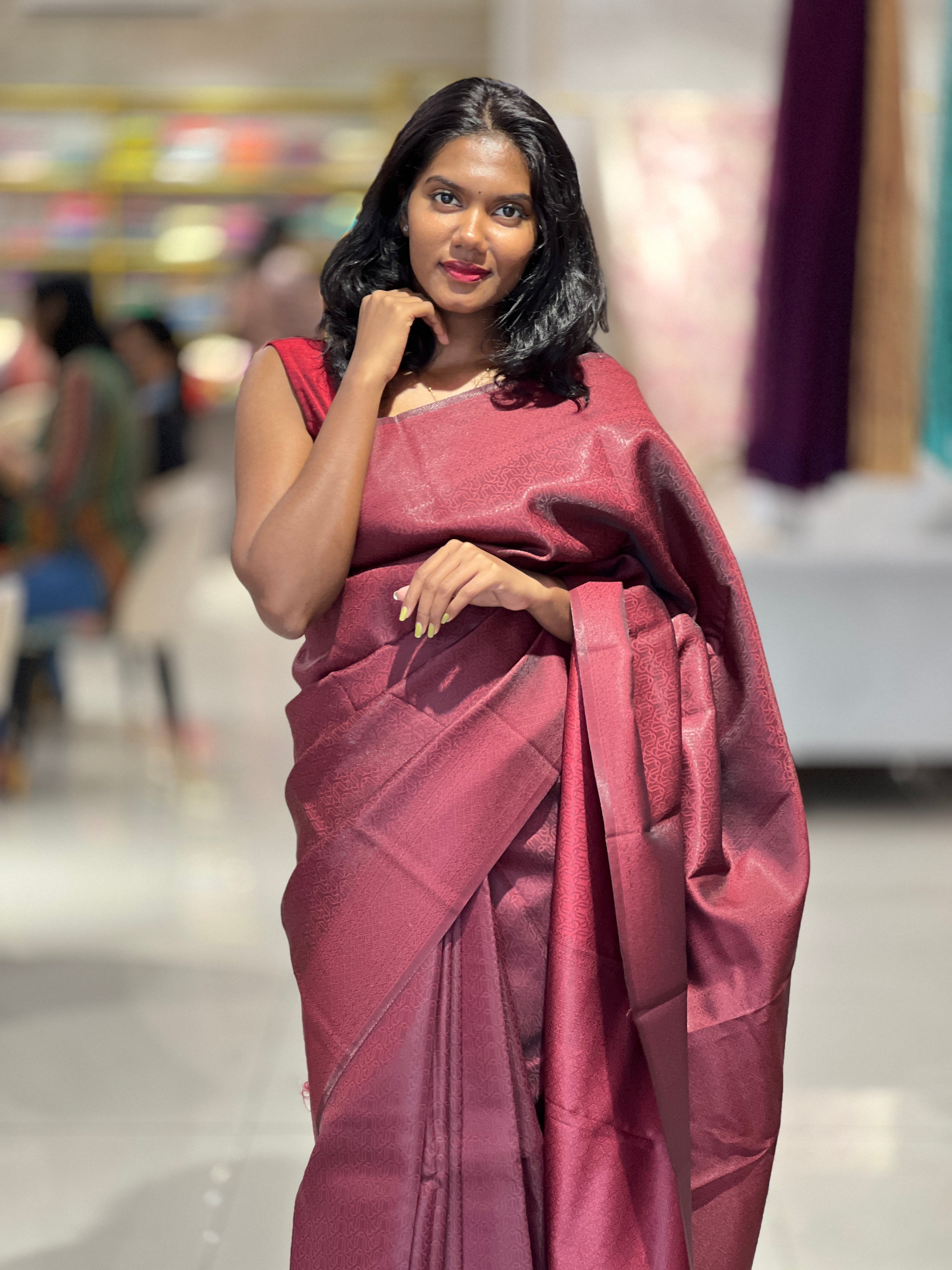 Zari Weaved Semi Silk Saree | KAC227