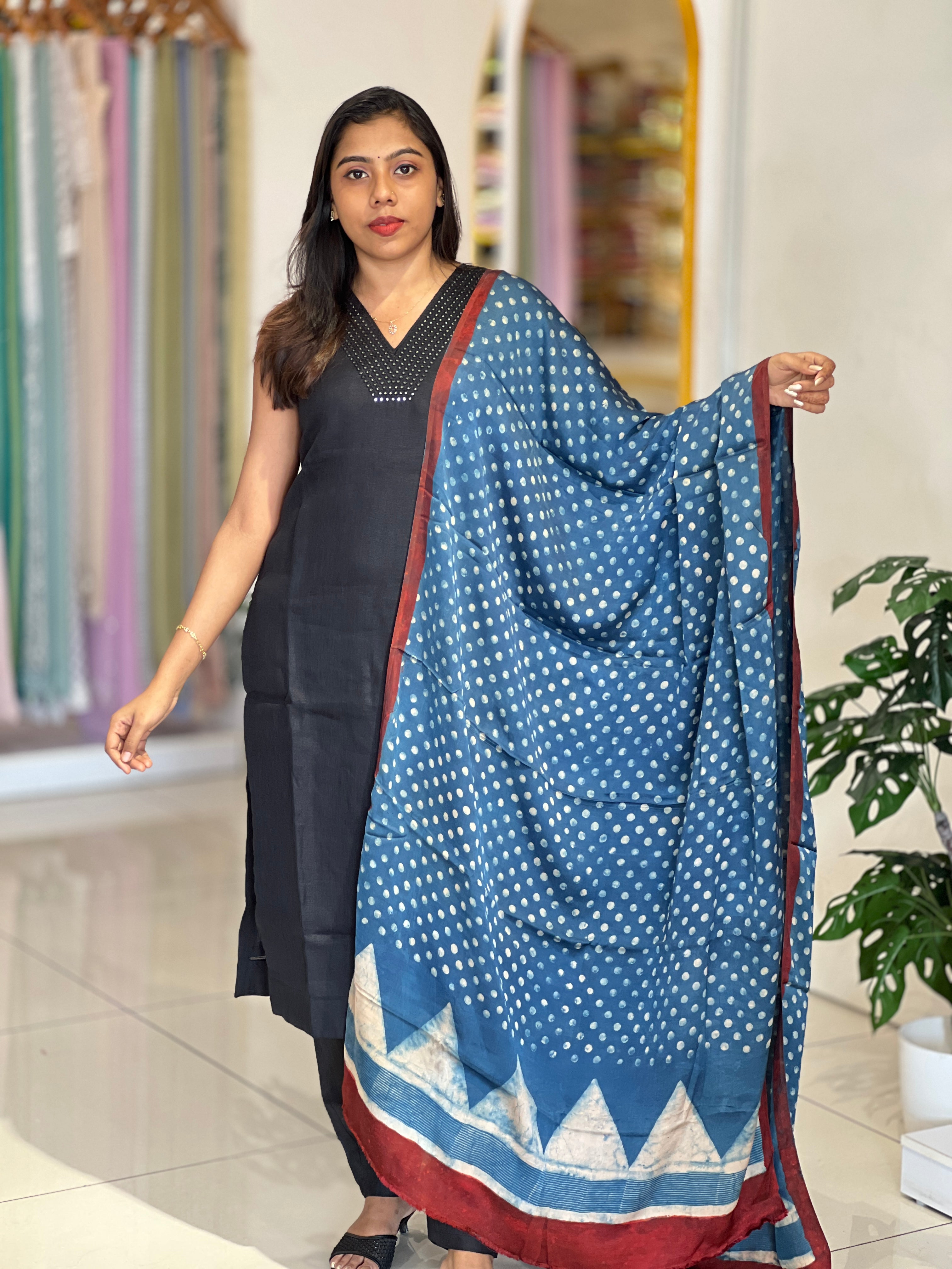 Printed Modal Duppatta | VFC619