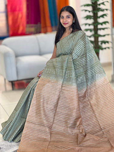 Kesiya Weaved Bhagalpuri Linen Saree | DLS256