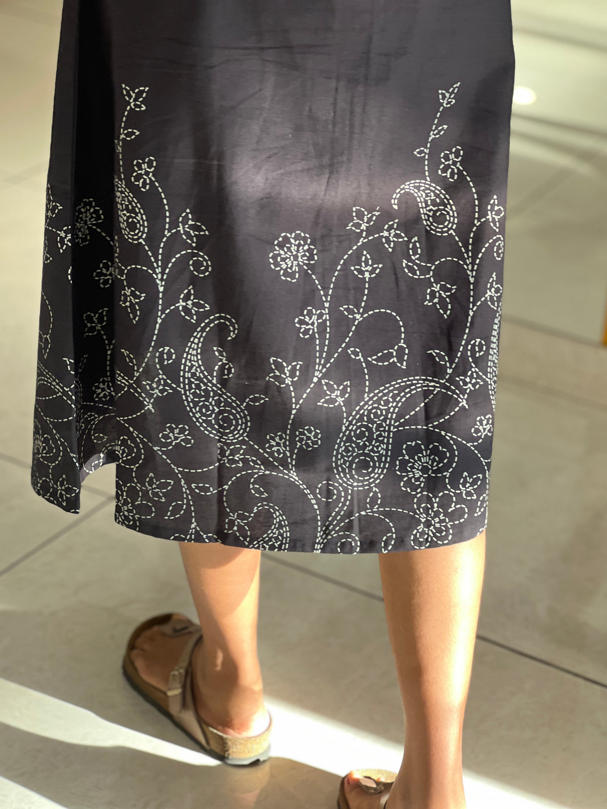 Printed Slub Cotton Kurta | VS147
