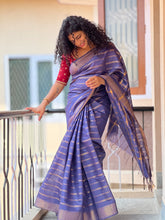 Mangalgiri Weaved Bhagalpuri Linen Saree | SK305