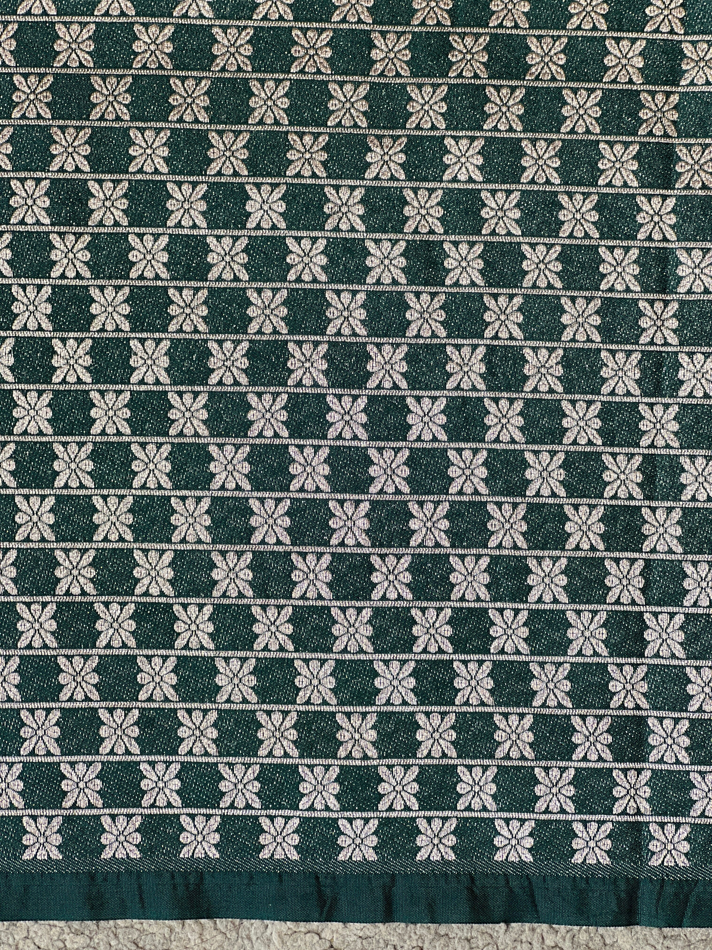 Silver Zari Buti Woven Semi Dupion Silk Saree | MB169