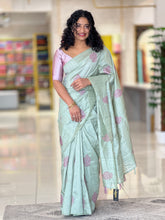 Floral Motifs  Semi Silk Saree | SBP473