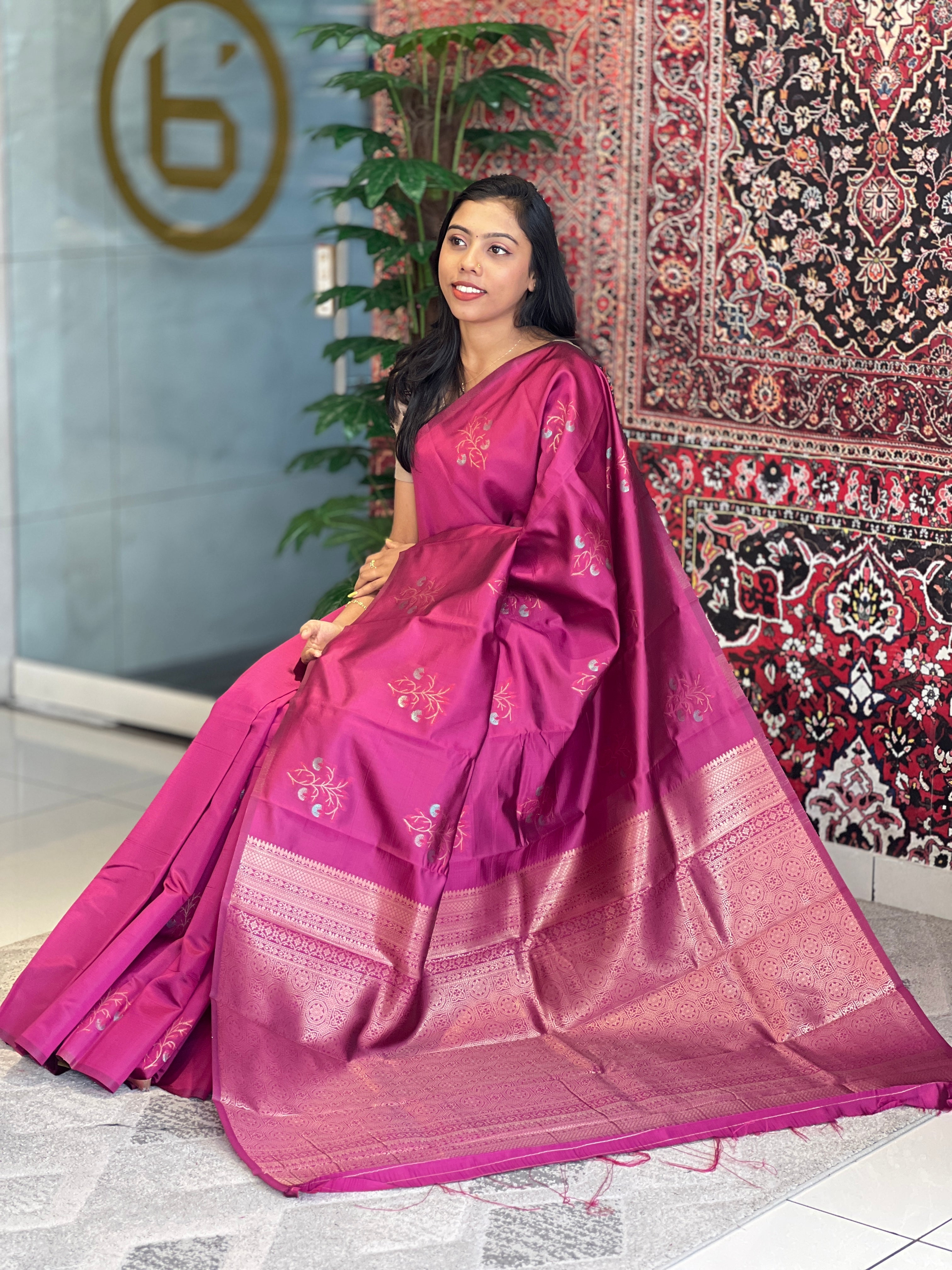 Zari Weaved Semi Silk Saree | KAC224