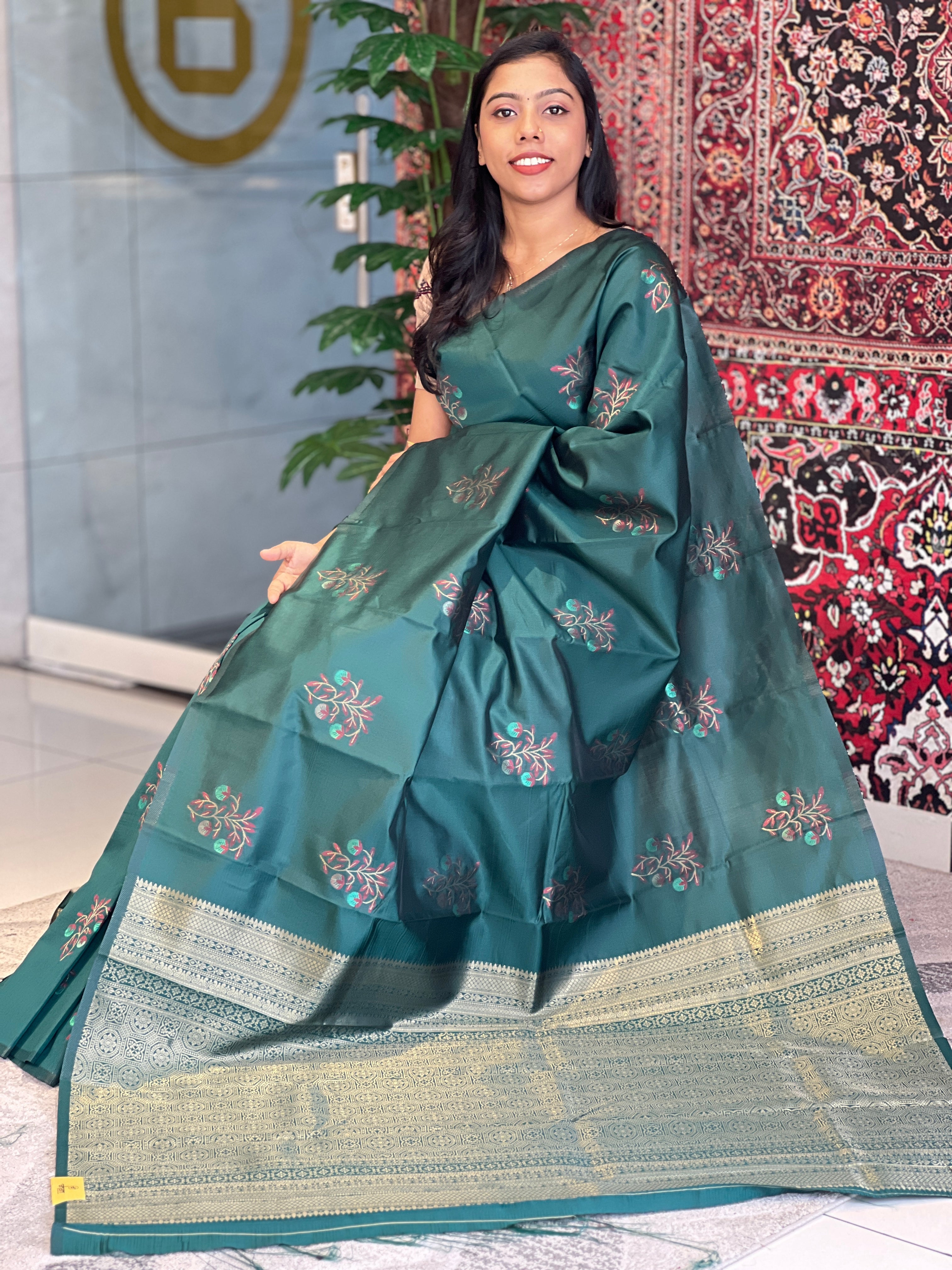 Zari Weaved Semi Silk Saree | KAC226