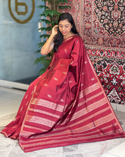 Zari Weaved Semi Silk Saree | KAC235