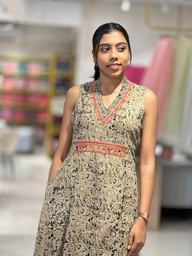 Kalamkari Inspired Printe Cotton Kurta | DIL127