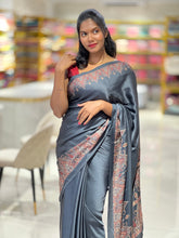 Printed Pattern Semi Modal Saree | HT112