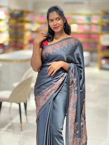 Printed Pattern Semi Modal Saree | HT112