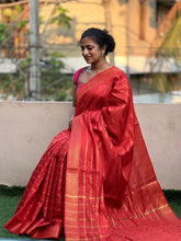 Mangalgiri Weaved Bhagalpuri Linen Saree | SK305