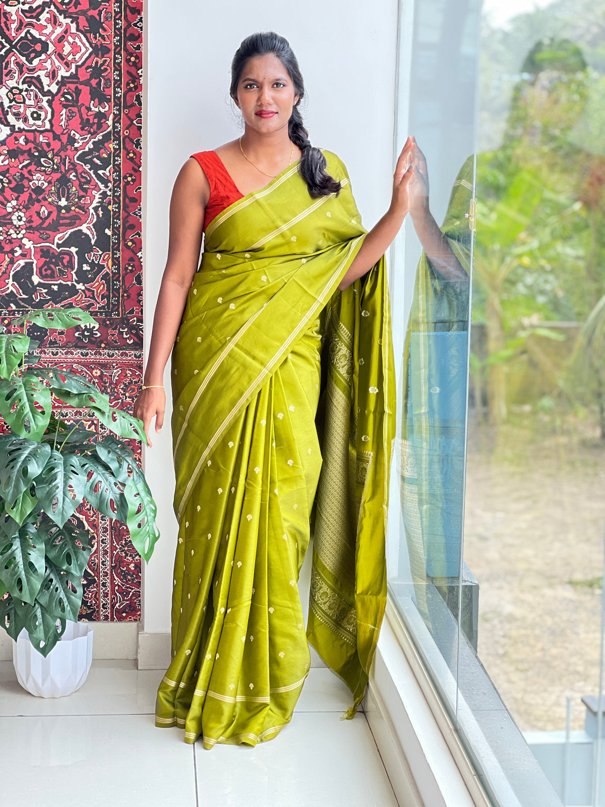 Rettapet Bordered Semi Silk Saree | MAS106