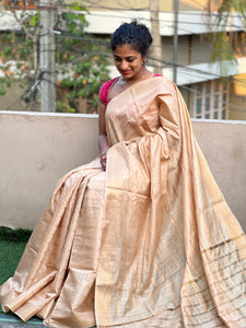 Mangalgiri Weaved Bhagalpuri Linen Saree | SK306