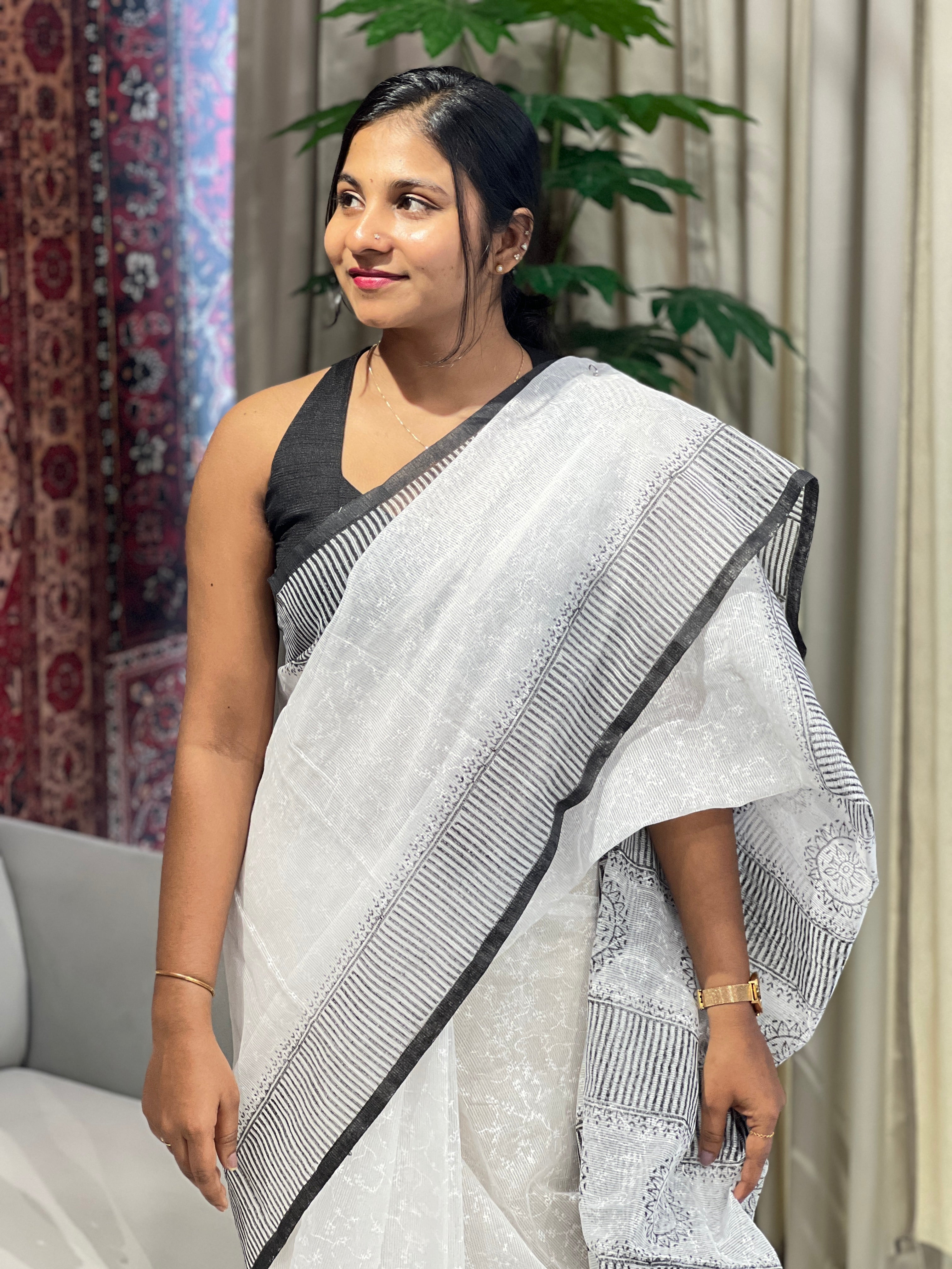 Printed Supernet Kota Saree | JSC102