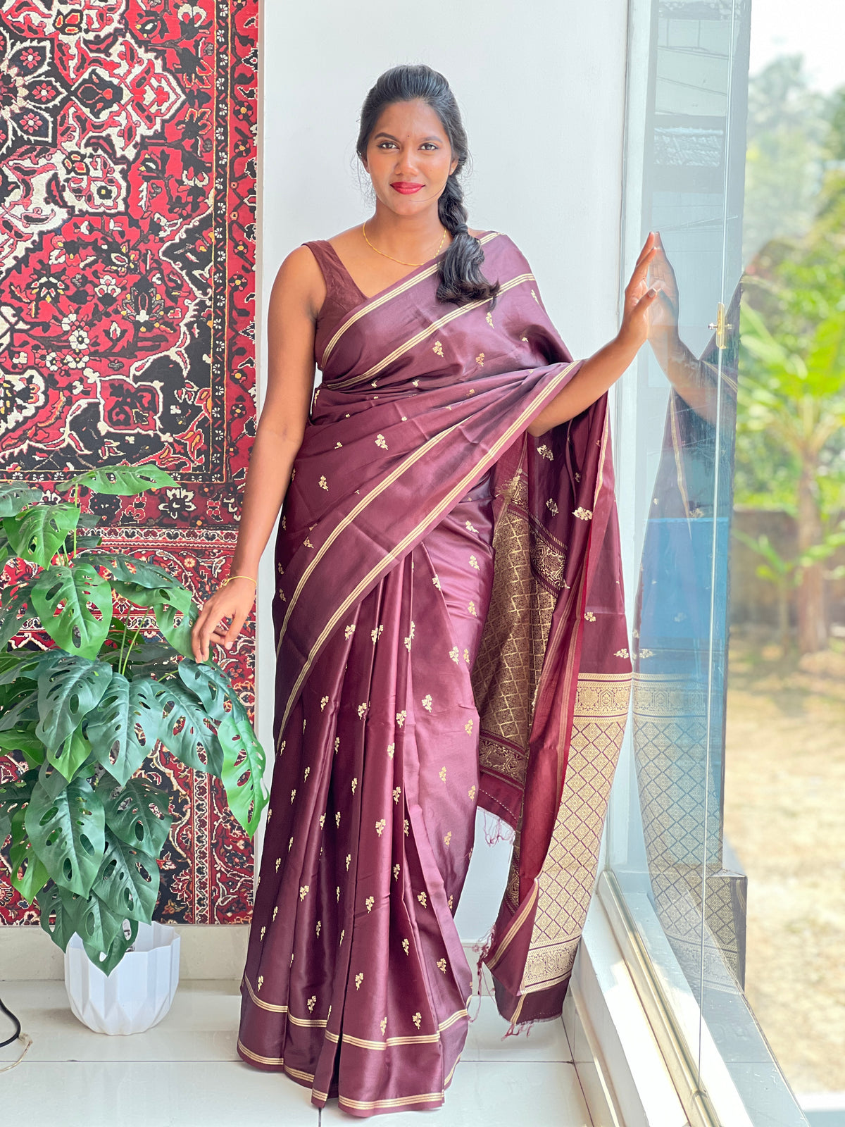 Rettapet Bordered Semi Silk Saree | MAS120