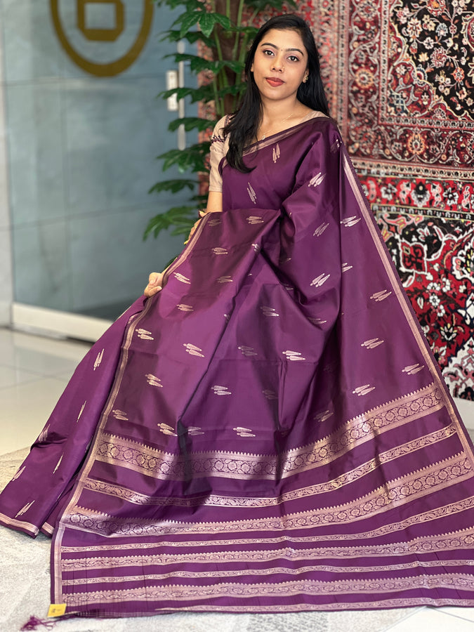 Zari Weaved Semi Silk Saree | KAC234