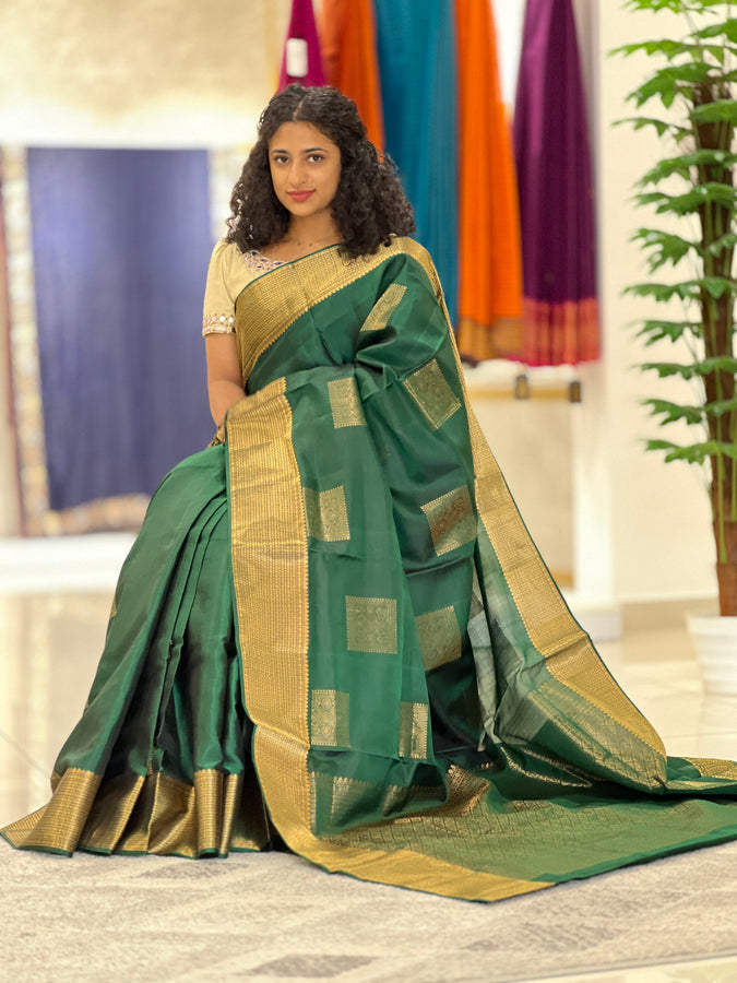 Zari Woven Pure Silk Kanchipuram Saree | TT222