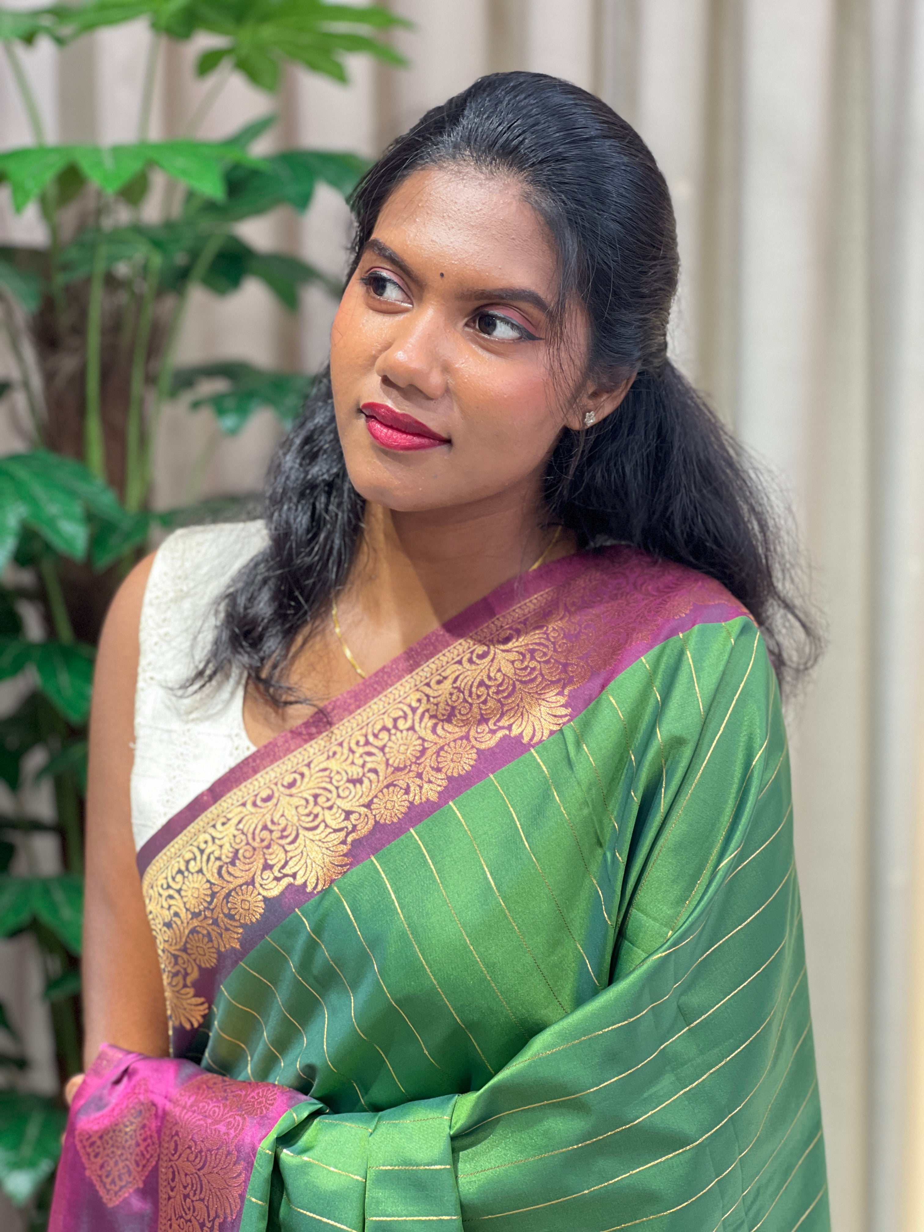 Traditional Zari Woven Semi Silk Saree | HT326