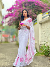 Digital Printed Georgette Saree | HT120