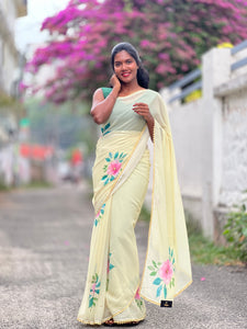 Digital Printed  Georgette Saree | HT119