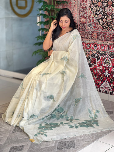 Floral Weaving With Zari Detailed Traditional Jamdani Saree | KAC196
