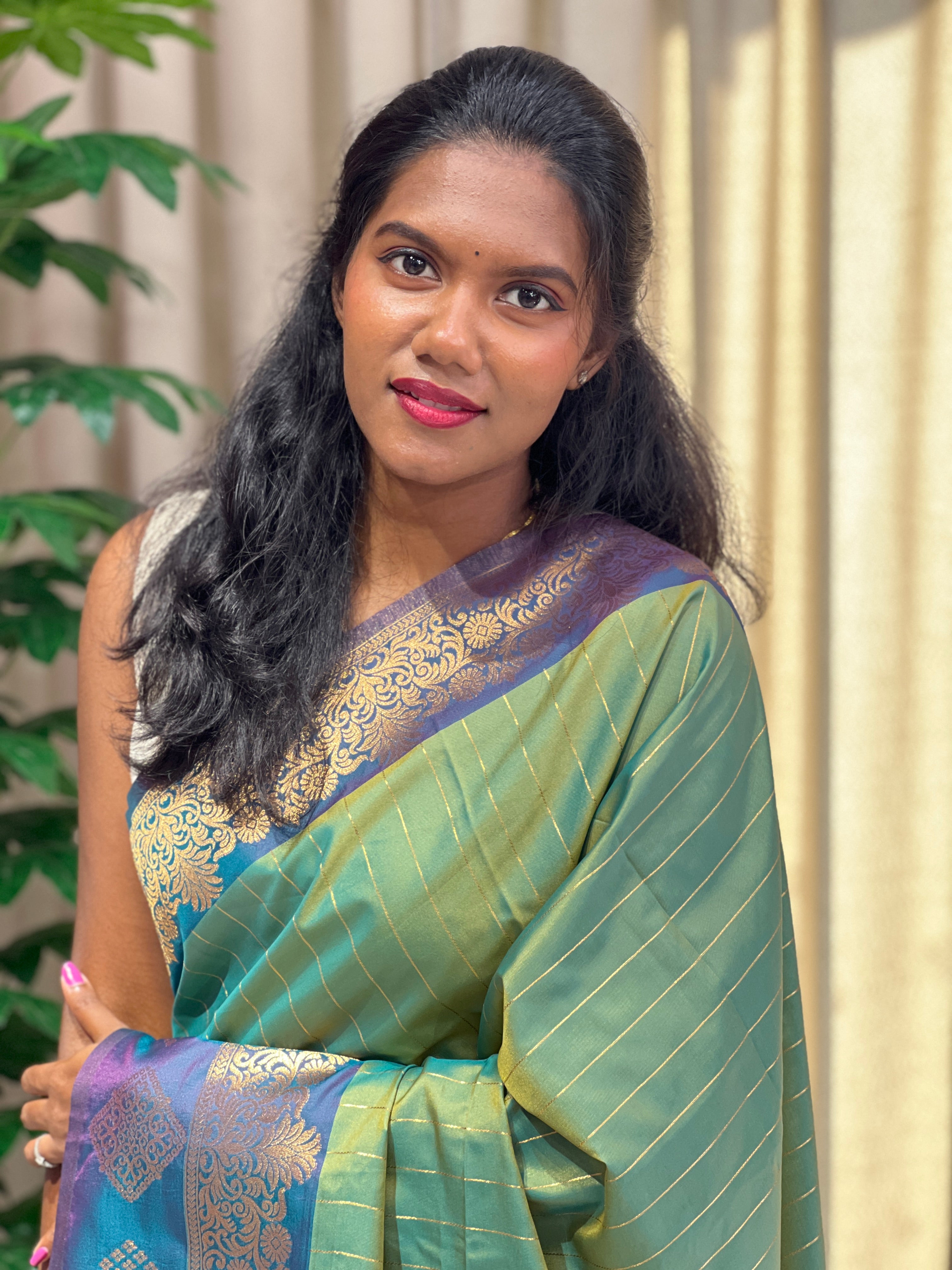 Traditional Zari Woven Semi Silk Saree | HT315