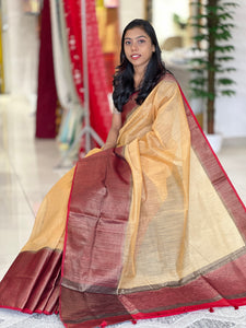 Banarasi Weaved Semi Geecha Saree | YNG544