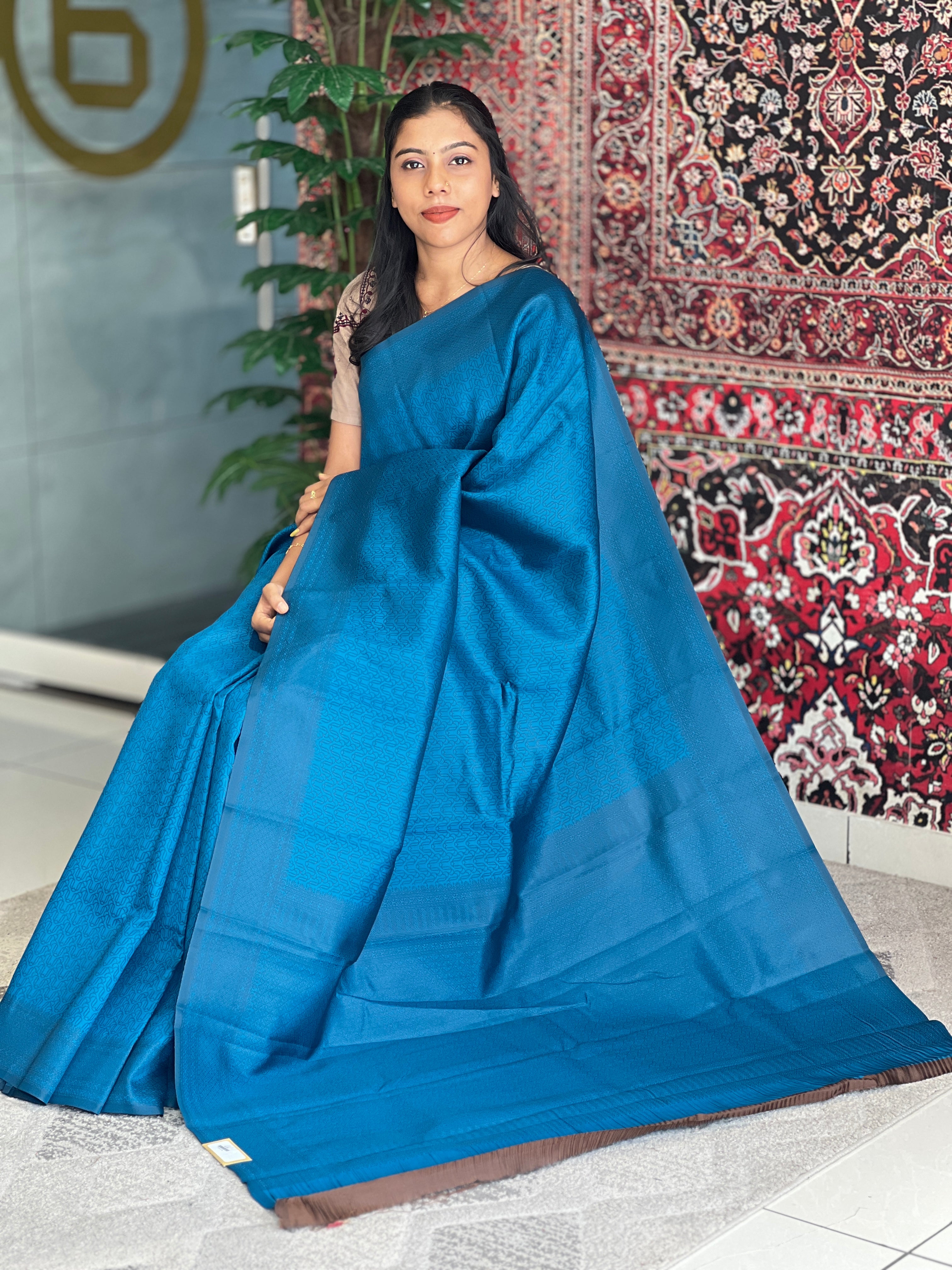 Zari Weaved Semi Silk Saree | KAC228