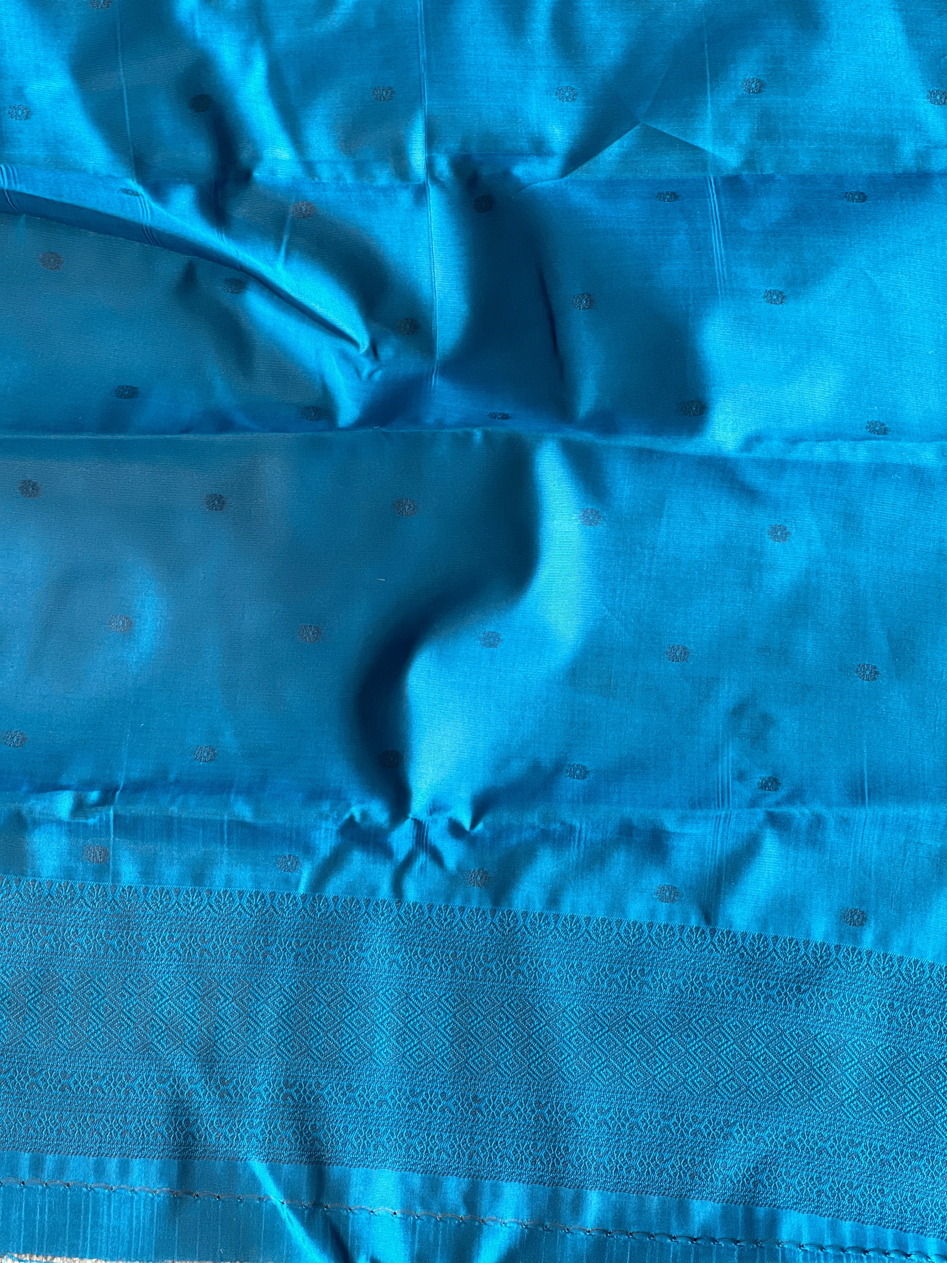 Zari Weaved Semi Silk Saree | KAC228
