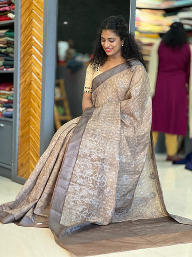 Printed Design Chanderi Saree | YNG325