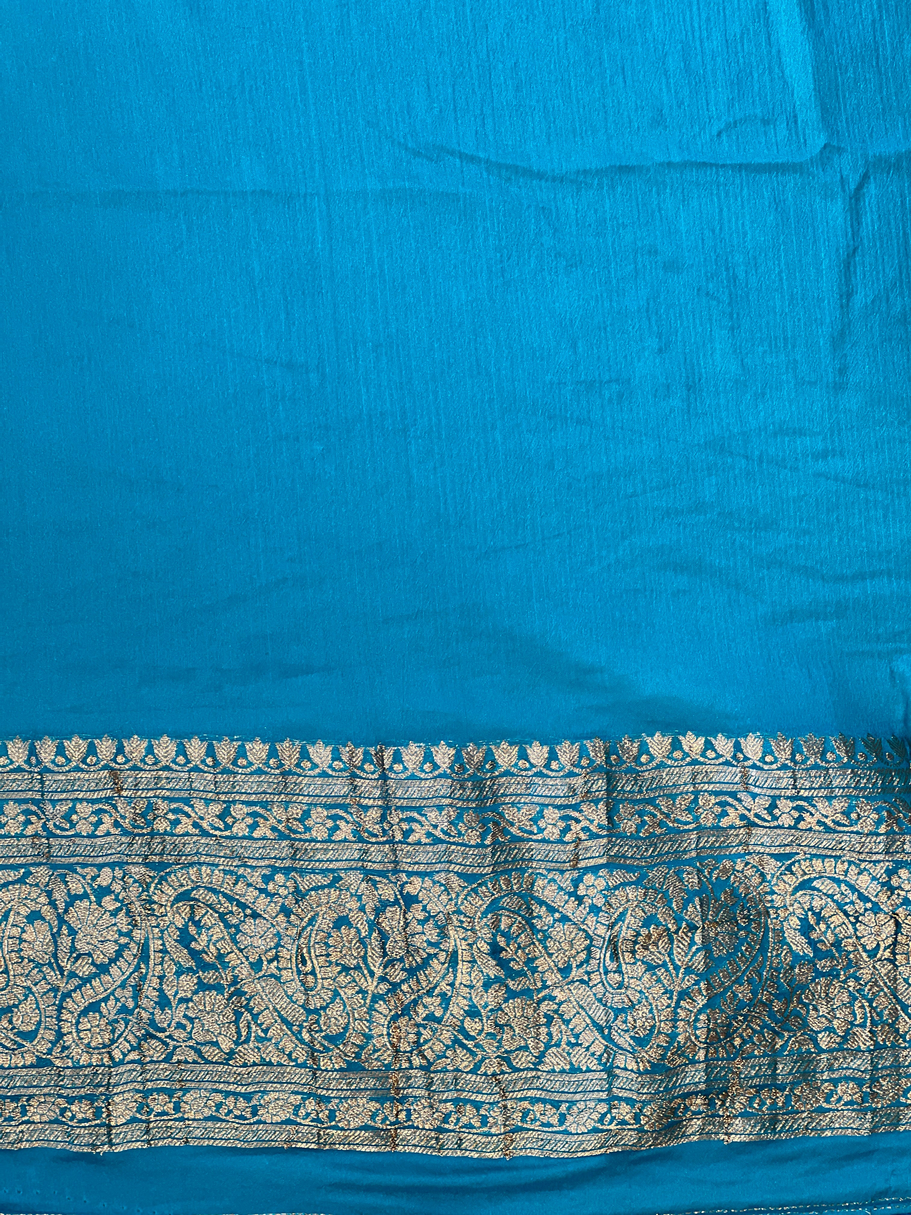 Buta Woven Pattern Georgette Crepe Finish Saree | RS168