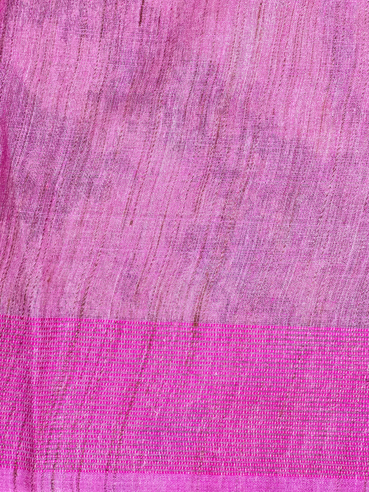 Floral Embroidered Bhagalpuri Linen Saree | NHH685