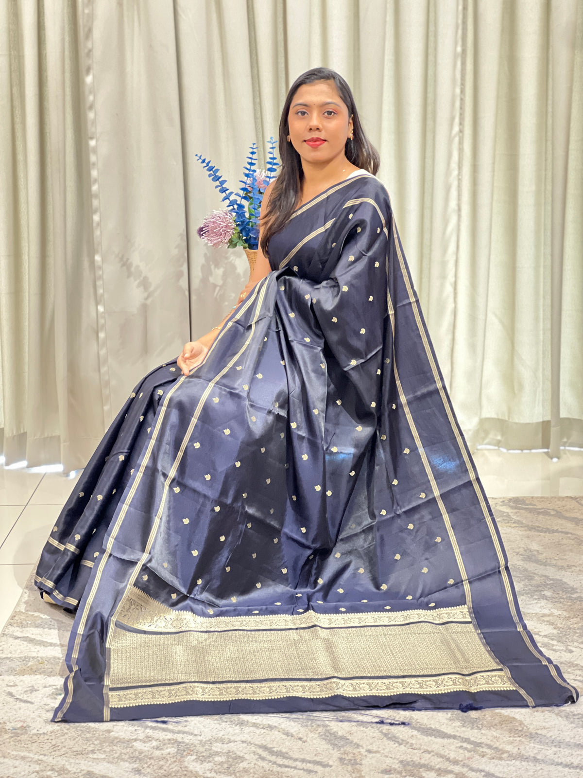Rettapet Bordered Semi Silk Saree | MAS111