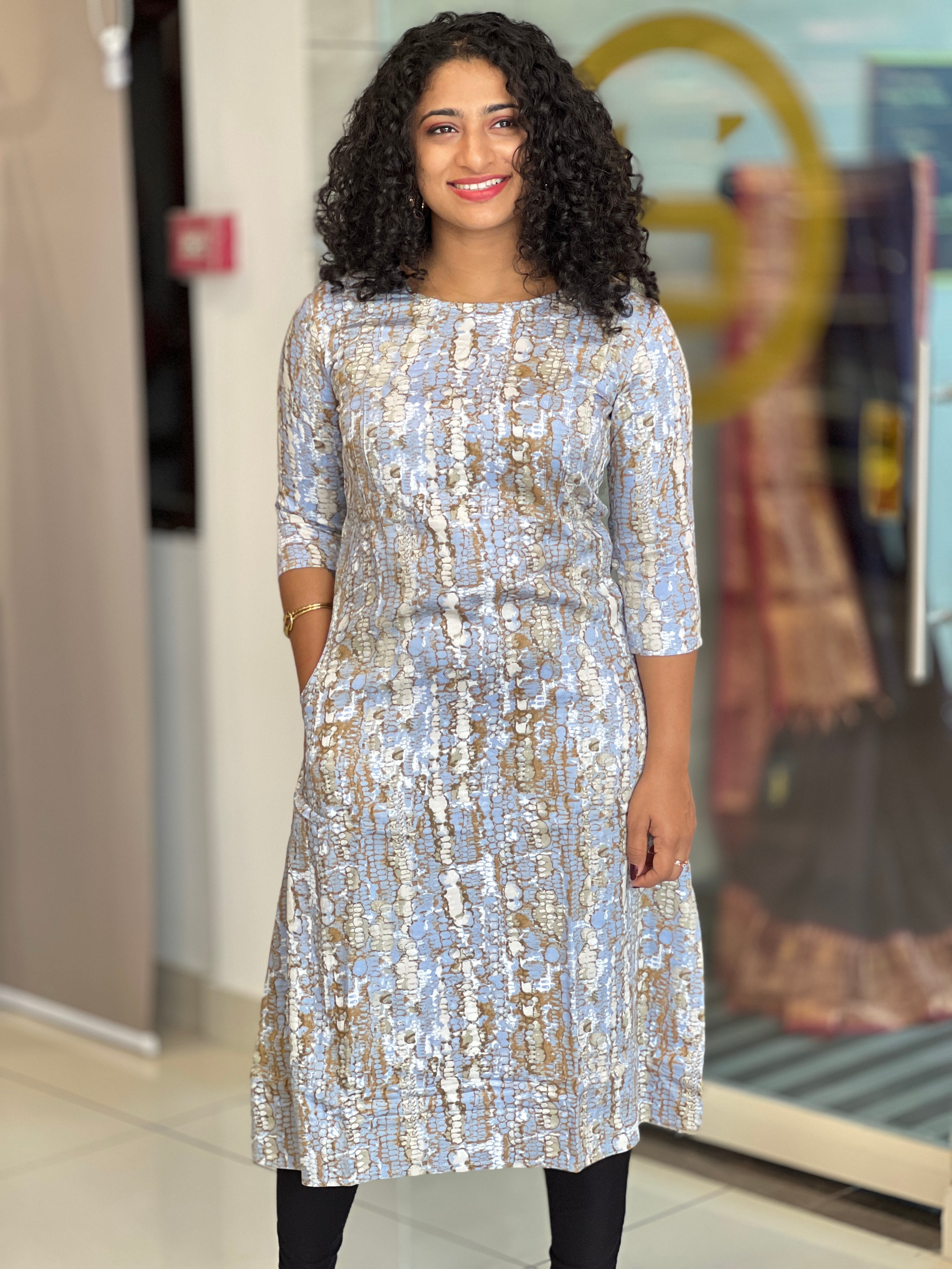 Printed Muslin Finish Kurta | RAD101