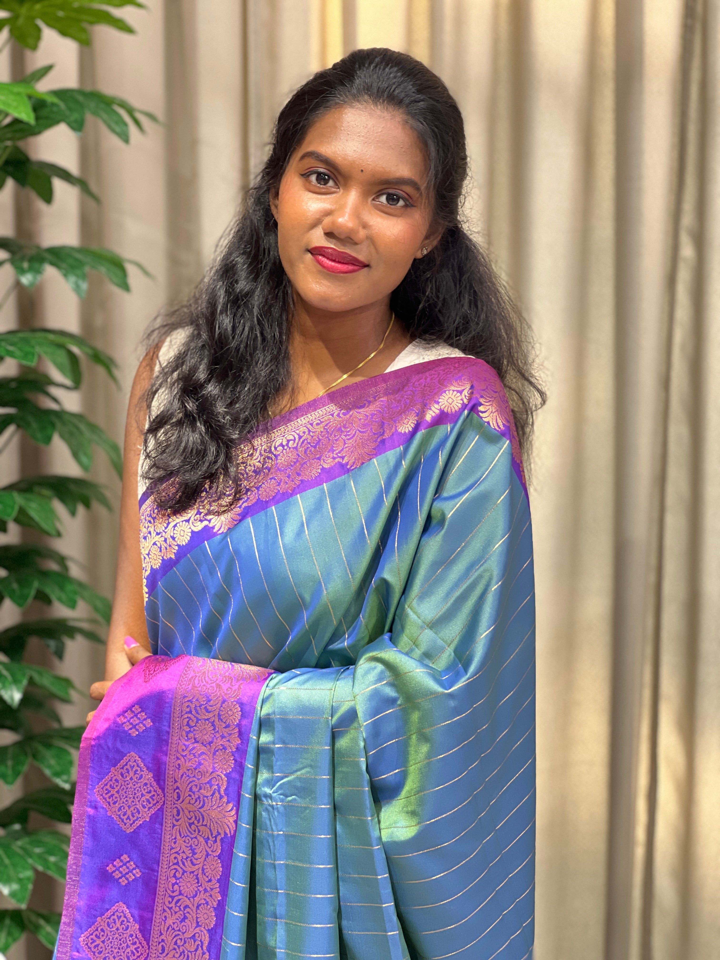 Traditional Zari Woven Semi Silk Saree | HT337