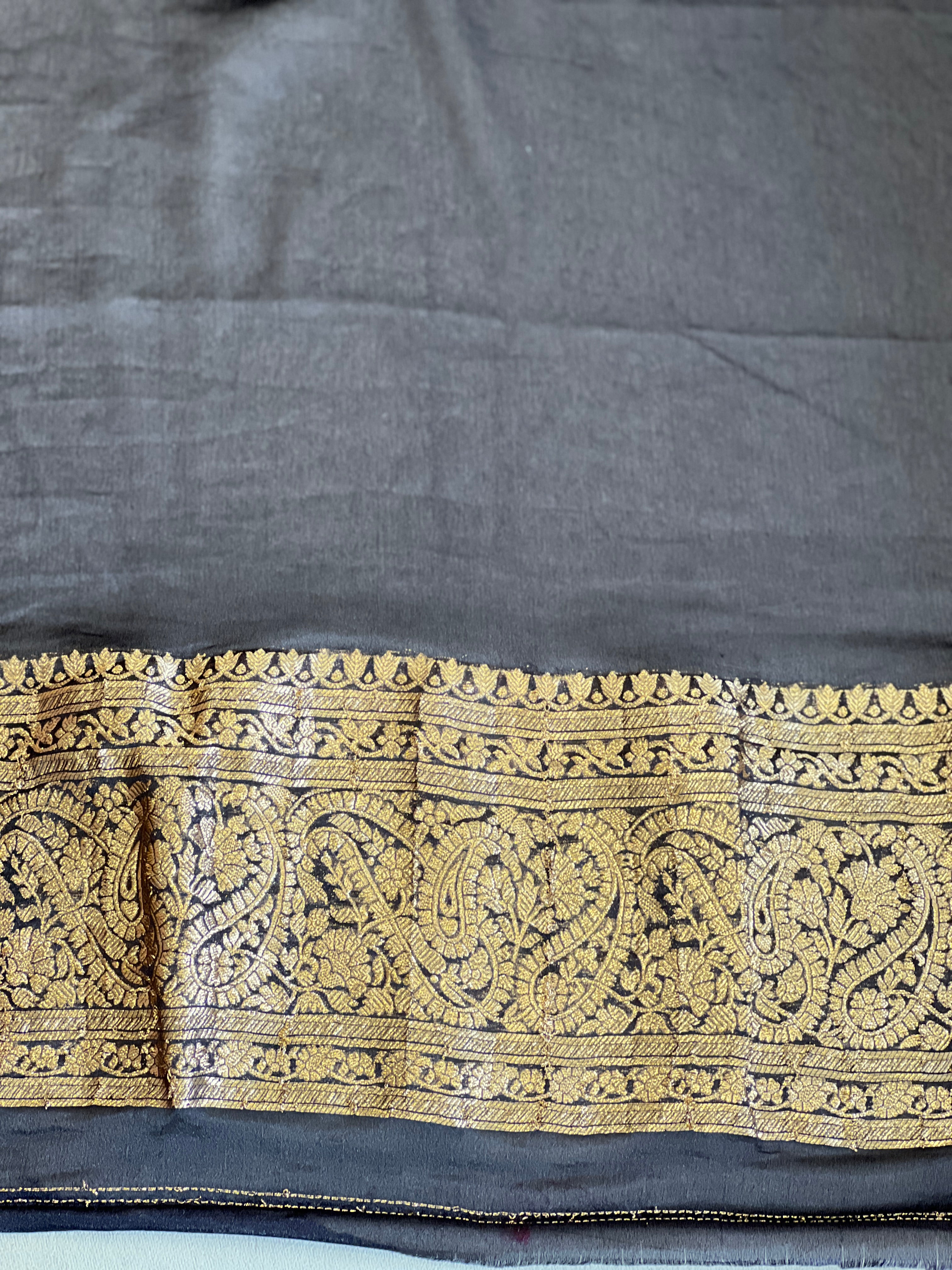 Buta Woven Pattern Chinnon Saree  | RS170