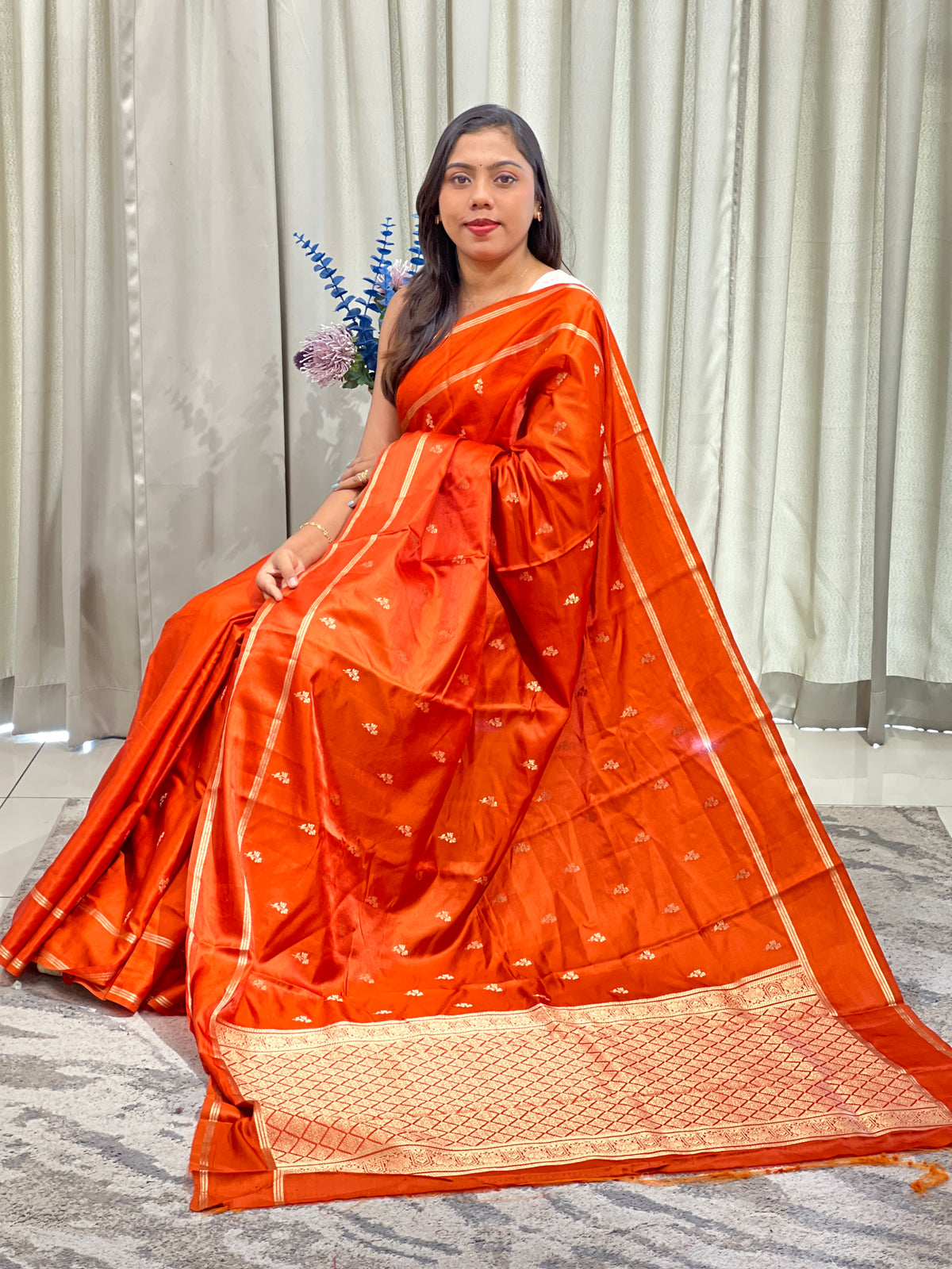 Rettapet Bordered Semi Silk Saree | MAS122