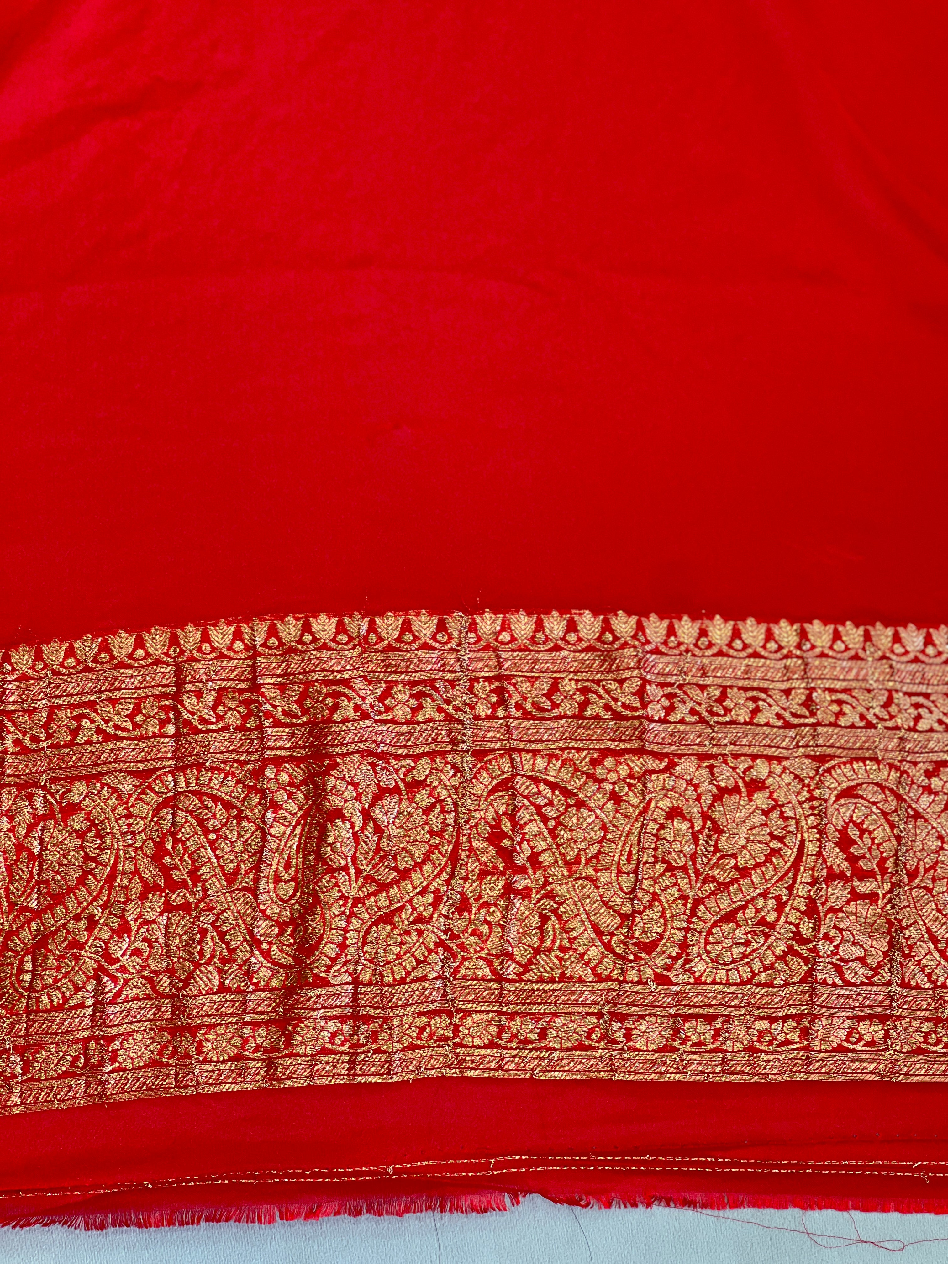 Buta Woven Pattern Chinnon Saree  | RS169